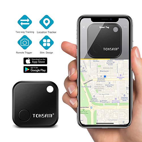 Product Cover Bluetooth Key Finder,Mini Smart Tracker Device with App for Lost Keys Wallets Luggage Bags,Compatible with iOS Android,Replaceable Battery