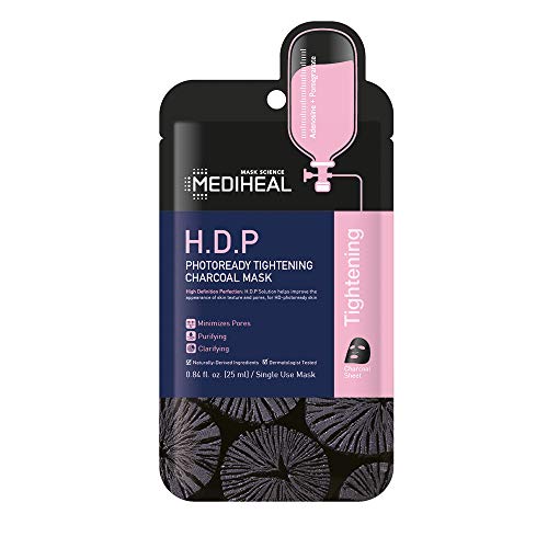 Product Cover MEDIHEAL Official [Korea's No 1 Sheet Mask] - H.D.P Photoready Tightening Charcoal Mask (5 Masks)