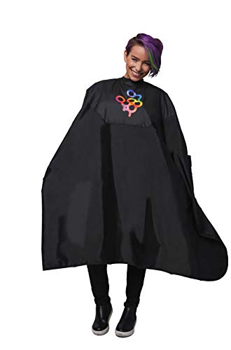 Product Cover Framar Color Cover - Salon Cape With Rubberized Chest and Neckline, Hair Cape for Hair Dye, Hair Color, Cosmetology Supplies and Hair Coloring