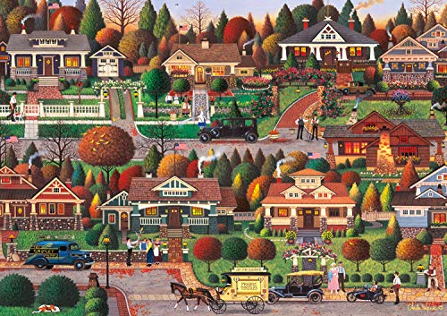 Product Cover Buffalo Games - Charles Wysocki - Labor Day in Bungalowville - 300 Large Piece Jigsaw Puzzle