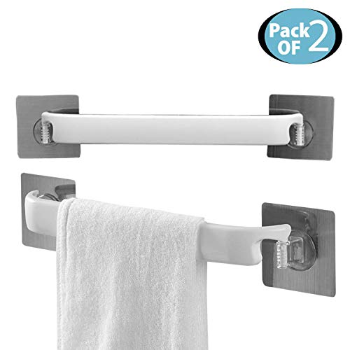Product Cover HOKIPO Magic Sticker Series Plastic Self Adhesive Kitchen Napkin Towel Holder (White) - Pack of 2