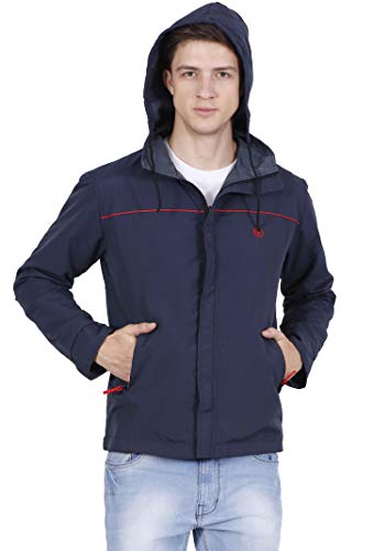 Product Cover Forest Club | Water Resistant | Reversible | Light Weight | Jacket for Men with Hood | (Slim FIT)
