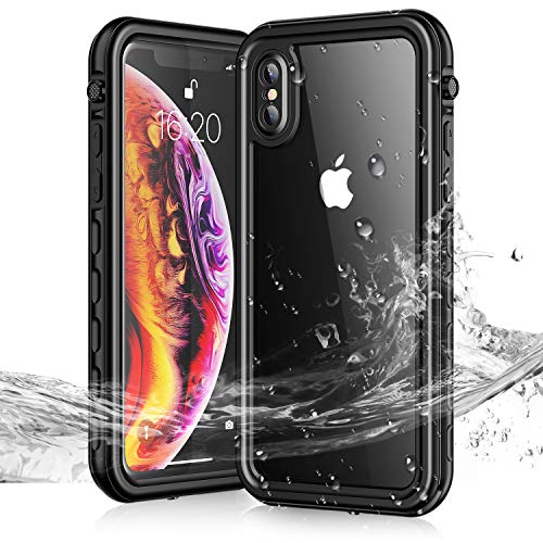 Product Cover Janazan iPhone Xs/iPhone X Waterproof Case, IP68 Certified Drop Resistant Full Sealed Underwater Protective Cover, Waterproof Shockproof Snowproof Dirtproof for Outdoor Sports (5.8 inch)