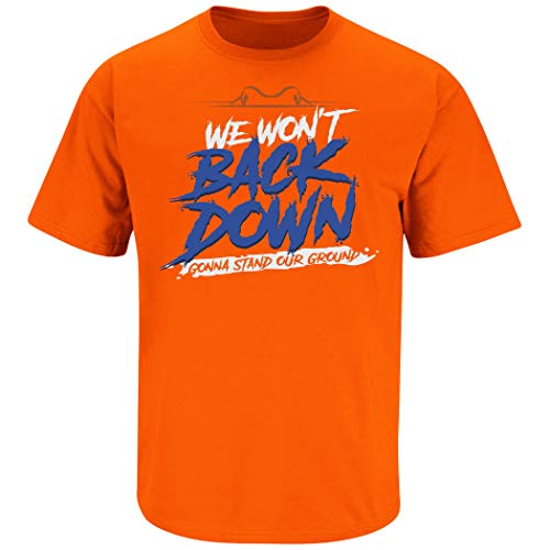 Product Cover Nalie Sports Florida Football Fans. We Won't Back Down, Gonna Stand Our Ground. Orange T-Shirt (Sm-5X)