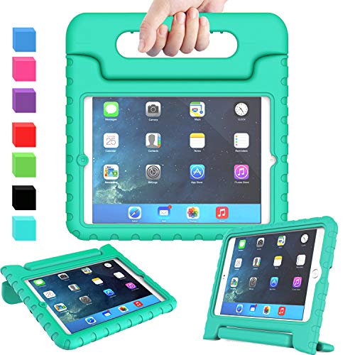 Product Cover AVAWO Kids Case Compatible for iPad Mini 1 2 3 - Light Weight Shock Proof Handle Stand Kids Compatible for iPad Mini, iPad Mini 3rd Generation, iPad Mini 2 with Retina Display - Turquoise