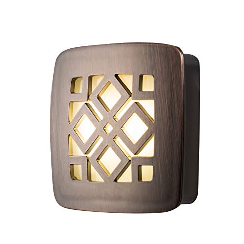 Product Cover GE Oil Rubbed Bronze Diamond LED Night Light, Plug-in, Dusk to Dawn, UL-Listed, Home Décor, Ideal for Bedroom, Nursery, Bathroom, Kitchen, Hallway, 25436