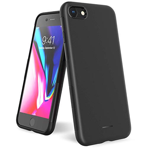 Product Cover UNBREAKcable iPhone 8 Case iPhone 7 Case, Shock-Absorption, Anti-Scratch, Soft Frosted TPU Ultra Thin iPhone 8/ iPhone 7 Cover Protective Case for iPhone 8/ Case for iPhone 7 4.7 Inch - Matte Black
