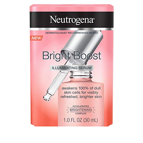 Product Cover Neutrogena Bright Boost Illuminating Face Serum with Neoglucosamine & Turmeric Extract for Even Skin Tone, Resurfacing Serum for Face to Reduce Dark Spots & Hyperpigmentation, 1.0 fl. oz
