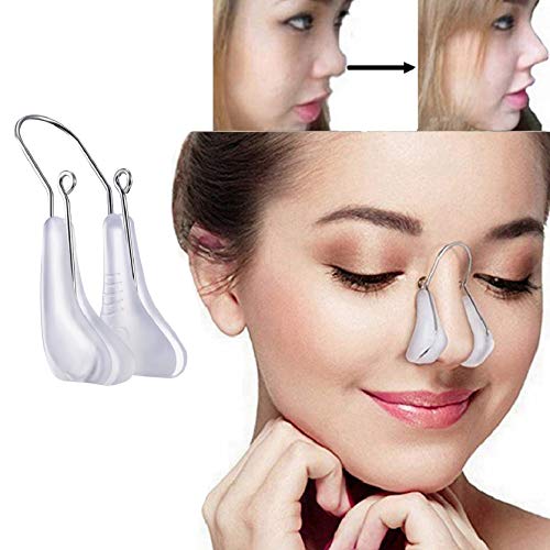 Product Cover Lenlorry Nose Shaper Lifter Clip Nose Beauty Up Lifting Soft Safety Silicone Rhinoplasty Nose Bridge Straightener Corrector Slimming Device for Wide Crooked Nose Women Men Girls Ladies