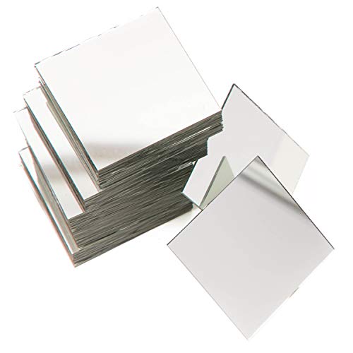 Product Cover Bright Creations Square Mirror Tiles for DIY Crafts, Decorations (60 Pack) 2 Inch