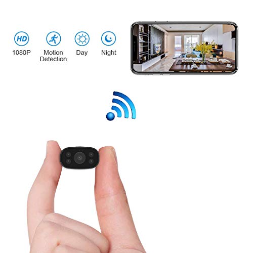 Product Cover Hidden Security Cameras HUOMU Mini spy cam 1080P HD Wireless WiFi Remote View Tiny Home Surveillance Cameras Indoor Outdoor Video Recorder Smart Motion Detection
