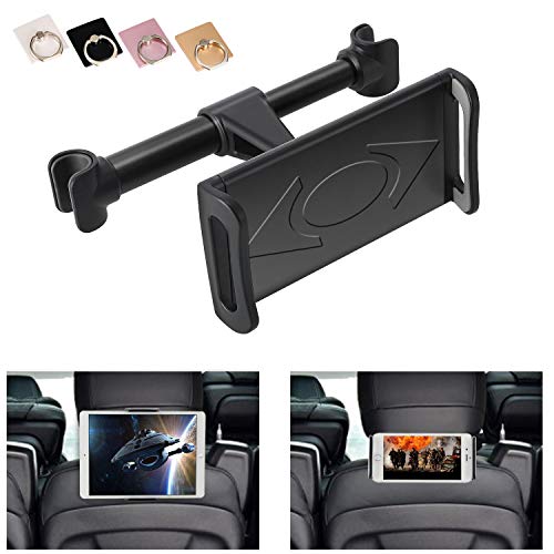 Product Cover KURAMI Car Headrest Mount, 360°Rotated Car Headrest Bracket Tablet Headrest Holder Compatible with 4