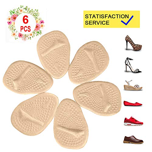 Product Cover Metatarsal Pads for Womens Heel Cushion Inserts - All Day Pain Relief and Ball of Foot Cushions, 3 Pairs Shoe Inserts Womens Also Suitable for Mens......