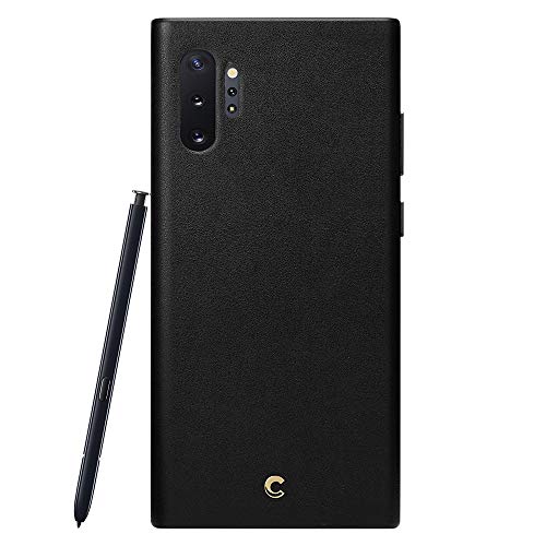 Product Cover CYRILL Ciel [Basic Leather Collection] Compatible with Samsung Galaxy Note 10 Plus Case (2019) - Black