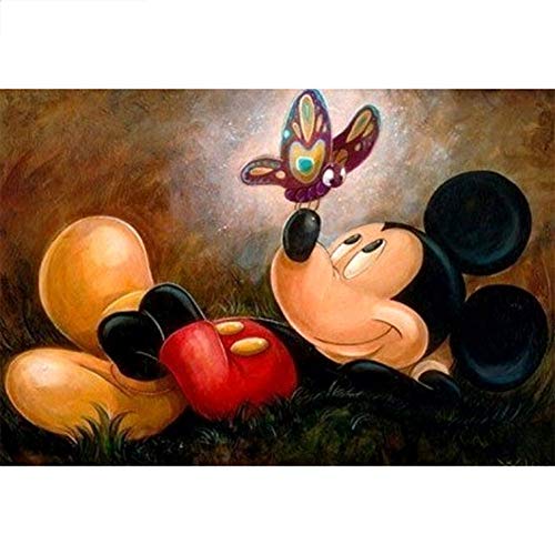 Product Cover Diamond Painting Kits for Adults, DIY 5D Round Full Drill Art Perfect for Relaxation and Home Wall Decor (Cartoon-J1414, 12x16inch)