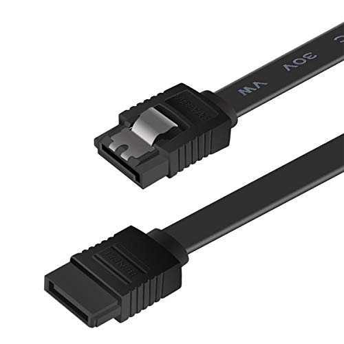 Product Cover SATA Cable III, BENFEI SATA Cable III 6Gbps Straight HDD SDD Data Cable with Locking Latch 18 Inch Compatible for SATA HDD, SSD, CD Driver, CD Writer - Black