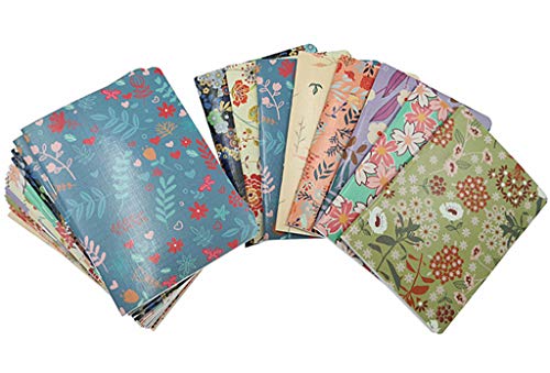 Product Cover 24pcs Mini Notebook,Floral Patterns Portable Pocket Journal Steno Memo Notebook MiniDaily NotePad(8 Patterns,Ruled Pages)