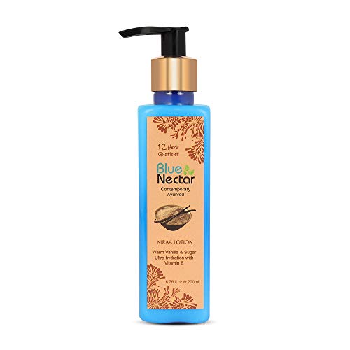 Product Cover Blue Nectar Shea Butter Warm Vanilla and Sugar Body lotion Cream with Vitamin E for ultra hydration (12 Herbs, 6.7 oz)