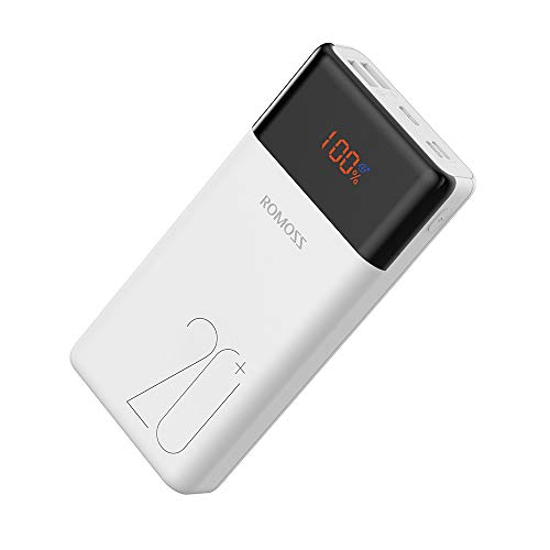 Product Cover ROMOSS 20000mAh Type-C PD 18W Fast Charge Portable Charger LT20PS+, 3 Outputs & 3 Inputs Power Bank Compatible with iPhone Xs Max, iPhone 11, Samsung S8 (Not Support Quick Charge on S9 S10)