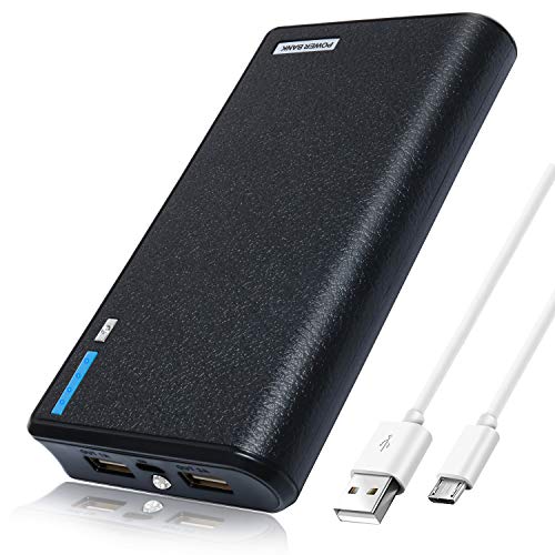 Product Cover Portable Charger, 20000mAh Power Bank, High-Speed Charging Technology Mobile Power with 2 USB Ports And Flashlight, Ultra-Compact External Battery Phone Charger for iPhone Samsung iPad Tablet and More