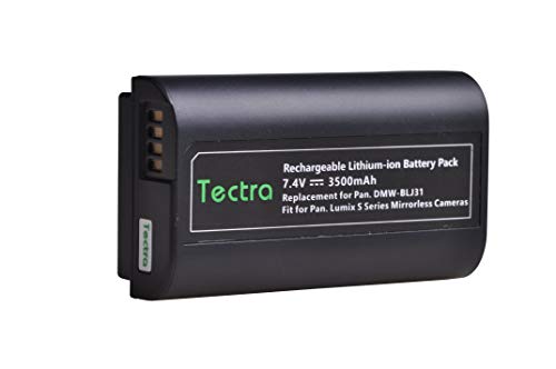 Product Cover Tectra 7.4V 3500mAh DMW-BLJ31 Replacement Battery for Panasonic LUMIX S1, S1R,S1H, Panasonic LUMIX S Series Mirrorless Cameras