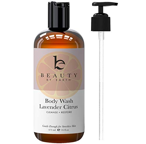 Product Cover Lavender Citrus Body Wash - Organic Body Wash Sensitive Skin, All Natural Body Wash, Shower Gel For Women, Womens Body Wash Pump, Sensitive Skin Body Wash Organic For Men, Women & Kids (1)