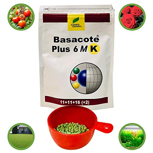 Product Cover BASACOTE® Plus 6M (from Germany) 6 Months Slow Release NPK Fertilizer 11-11-16 + Micronutrients/Plant Feed for Home Plants - Indoor and Outdoor - 250g
