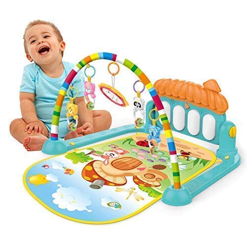 Product Cover Cable World Kick and Play Musical Keyboard Mat Piano Baby Gym and Fitness Rack (Assorted Colour)