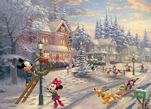 Product Cover Ceaco Thomas Kinkade Mickey'S Victorian Christmas Puzzle - 1000Piece