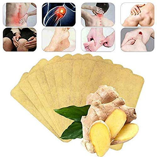 Product Cover 50PCS Herbal Ginger Patch, Natural Solutions for Lymphatic Drainage, Ginger Extract Foot Pads to Promote Blood Circulation, Relieve Pain and Improve Sleep, Joint Pain and Flatulence