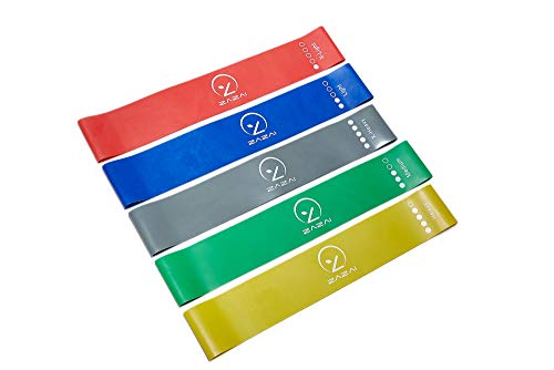 Product Cover ZaZai Resistance Loop Bands,Resistance Exercise Bands for Legs and Butt,Crossfit, Stretching, Strength Training, Physical Therapy, Natural Latex Workout Bands, Pilates Flexbands