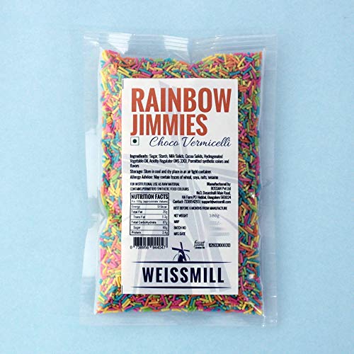 Product Cover Weissmill - Rainbow Jimmies - Choco Vermicelli - 100g