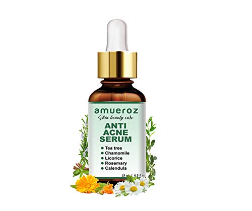 Product Cover Amueroz Anti Acne serum and Pimple/Acne prone removal serum | Clears scar & Dark Spots |Tea Tree - 15 ml