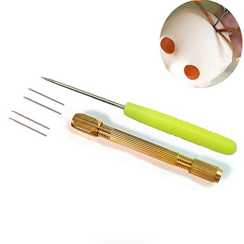 Product Cover DoubleWood Doll Hair Rooting Reroot Rehair Tool Holder with 5 Extra Needles for Doll Breed Hair DIY Doll Hair Making Tools Supplies Girls Gift