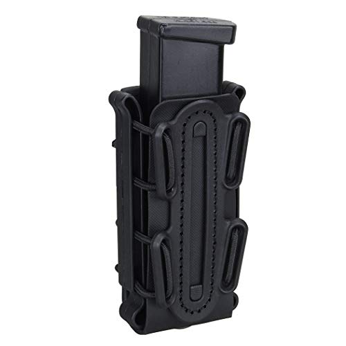Product Cover IDOGEAR 9mm Mag Pouch Pistol Magazine Pouch Soft Shell Fast Magazine Pouch Tactical Mag Carrier Hunting Airsoft Gear (Black)