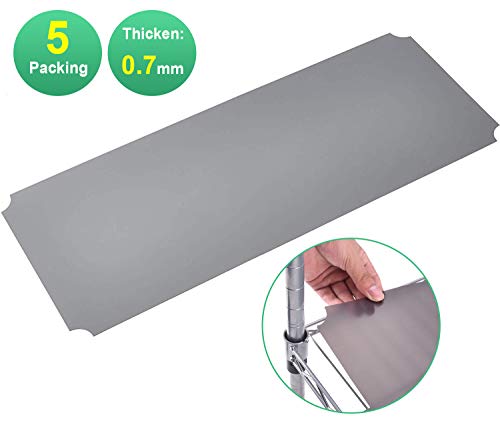 Product Cover Wire Shelf Liner 5 Packing Plastic Heavy Duty Nonslip Mats for Tier Shelving Unit Non-Adhesive Utility Rack Protector,Value Pack,Wire Liner Mat for Drawers,Kitchen Cabinet,Tier Shelving Unit