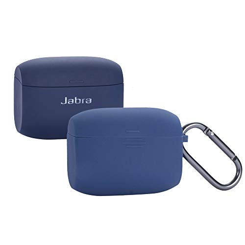 Product Cover Jabra Elite Active 65t Silicone Case, Esimen Protective Skin Cover for Jabra Elite 65 Wireless Sports Earbuds (Blue)