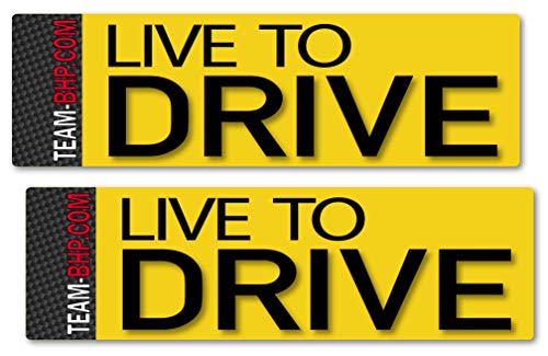 Product Cover Team-BHP Live to Drive Sticker Set (2 Stickers)