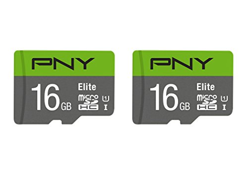 Product Cover PNY 16GB Elite Class 10 U1 microSDHC Flash Memory Card 2-Pack (P-SDU16GX2U185GW-GE)
