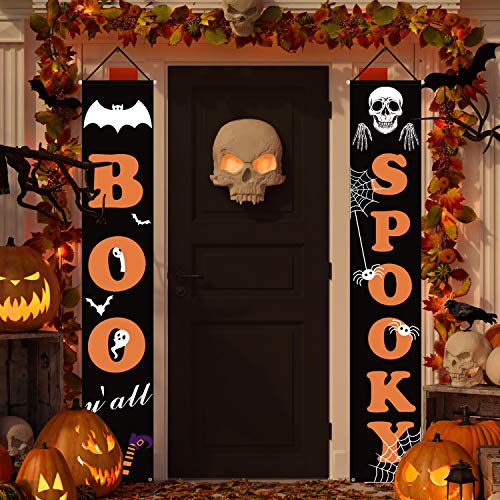 Product Cover Dazonge Halloween Decorations Outdoor | Boo and Spooky Halloween Signs for Front Door or Indoor Home Decor | Porch Decorations | Halloween Welcome Signs