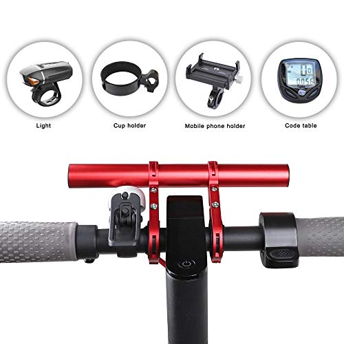 Product Cover TOMALL Handlebar Extender Bicycle Extension Bar Aluminum Alloy Bracket Red Space Saver Use for XIAOMI M365,Ninebot ES1 ES2,Mountain Bicycle