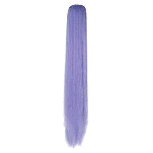 Product Cover Miss U Hair Unisex Cosplay Hair Wig Long Straight Claw Ponytail Hairpieces for Kids and Adult (Lavender)