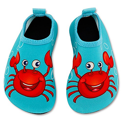 Product Cover Bigib Toddler Kids Swim Water Shoes Quick Dry Non-Slip Water Skin Barefoot Sports Shoes Aqua Socks for Boys Girls Toddler (5.5 Toddler, Crab)