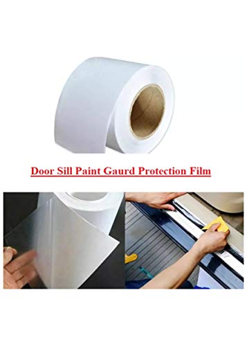 Product Cover Generic 4 Pack Car door Protector Transparent Strips Universal Door Sill Paint Protection Film (70 cm x 7 cm each)