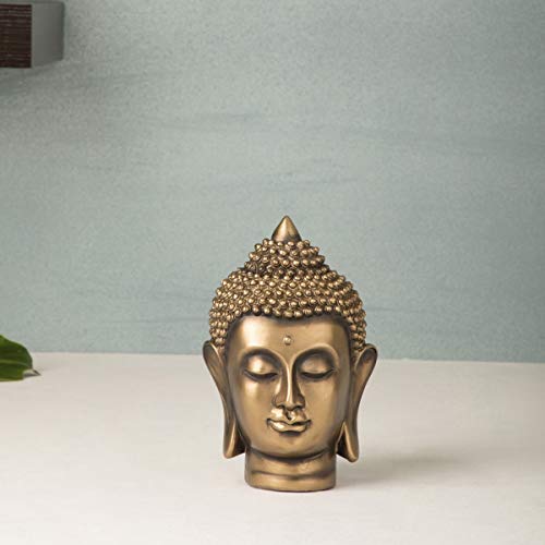 Product Cover Home Centre Galaxy Tranquil Buddha Face Figurine - Gold