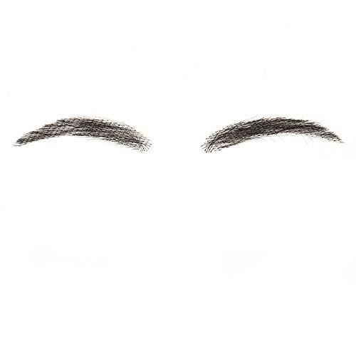 Product Cover HiDoLa 100% Human Hair Fake Eyebrows For Women Re-Usable Lace Base Three-Dimensional Hand-Woven Simulation Makeup Realistic False Eyebrows(MMD2-1B)