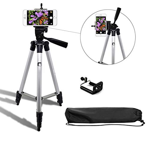 Product Cover Syvo Adjustable Aluminium Alloy Tripod Stand Holder for Mobile Phones & Camera, 360 mm -1050 mm, 1/4 inch Screw + Mobile Holder Bracket