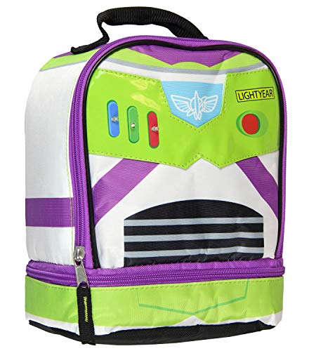 Product Cover Toy Story Buzz Lightyear Dual Compartment Insulated Light Up Lunch Bag Tote
