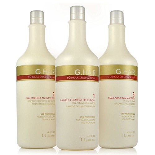 Product Cover G.HAIR Original Formula Smoothing Treatment Kit (3 Steps) 33.8oz / 1L each