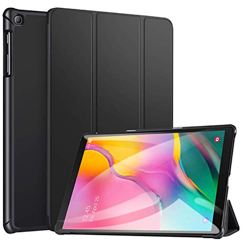 Product Cover ABOUTTHEFIT ATF Ultra Slim Lightweight Trifold Stand Smart Folio Case Hard Cover for Samsung Galaxy Tab A 10.1 2019, 10.1 Inch Tablet SMT510/SM-T515 2019 Release (Black)